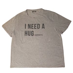 Women's Gray & Black Lettering Margarita T-shirt Size XXL